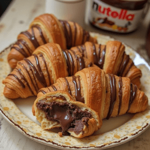 nutella filled croissant
